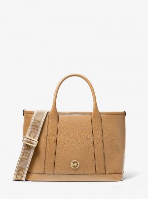 Michaelkors Luisa Medium Pebbled Leather Marrom | SN-MK27349