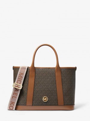 Michaelkors Luisa Medium Signature Logo Marrom | SN-MK27345