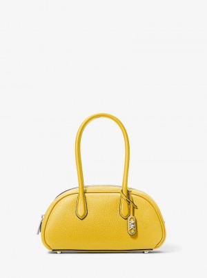 Michaelkors Lulu Small Pebbled Leather Amarelas | SN-MK27290