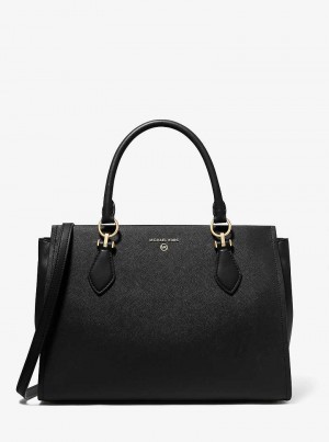 Michaelkors Marilyn Large Saffiano Leather Pretas | SN-MK27302