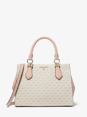 Michaelkors Marilyn Medium Logo Luz Amarelas Rosa | SN-MK27313
