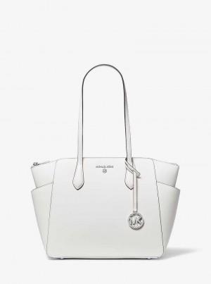 Michaelkors Marilyn Medium Saffiano Leather Branco | SN-MK26907