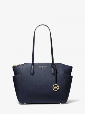 Michaelkors Marilyn Medium Saffiano Leather Azul Marinho | SN-MK26922