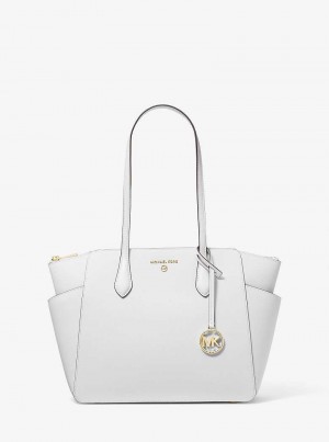 Michaelkors Marilyn Medium Saffiano Leather Branco | SN-MK26923