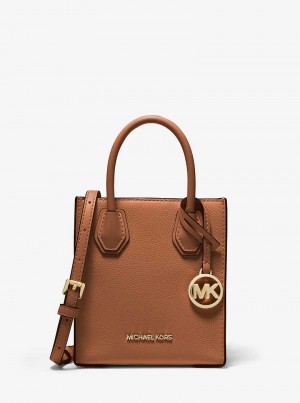 Michaelkors Mercer Extra-Small Pebbled Leather Marrom | SN-MK26869