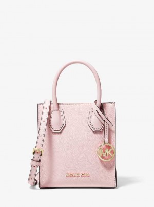 Michaelkors Mercer Extra-Small Pebbled Leather Rosa | SN-MK26872