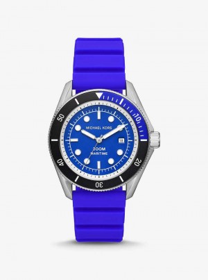 Michaelkors Oversized Maritime Silicone Azuis | SN-MK28267