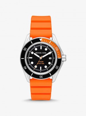 Michaelkors Oversized Maritime Silicone Laranja | SN-MK28270