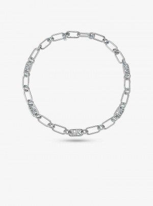 Michaelkors Precious Metal-Plated Brass Chain Link Prateadas | SN-MK27801
