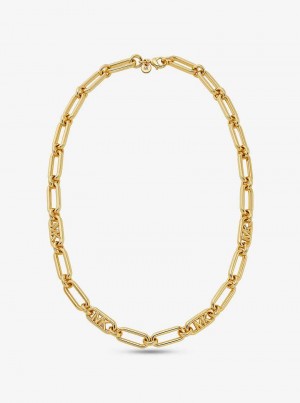Michaelkors Precious Metal-Plated Brass Chain Link Douradas | SN-MK27827