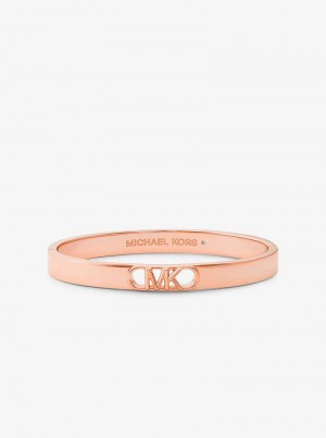 Michaelkors Precious Metal-Plated Brass Empire Logo Rosa Douradas | SN-MK27751