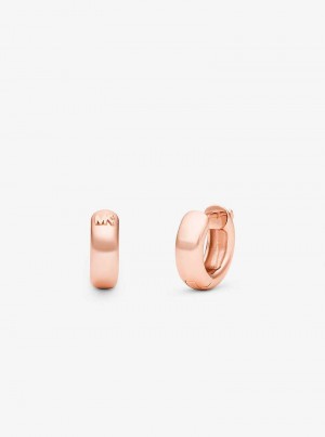 Michaelkors Precious Metal-Plated Huggie Hoop Rosa Douradas | SN-MK27772