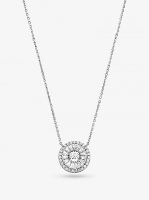 Michaelkors Precious Metal-Plated Sterling Silver Pavé Halo Prateadas | SN-MK27799