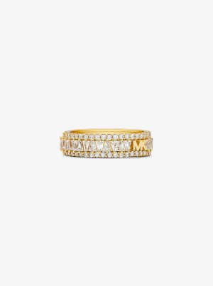 Michaelkors Precious Metal-Plated Sterling Silver Pavé Douradas | SN-MK27834