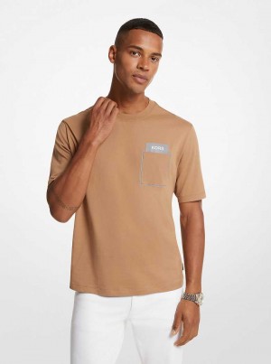 Michaelkors Printed Cotton Marrom Escuro | SN-MK27984