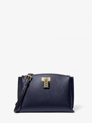 Michaelkors Ruby Medium Saffiano Leather Azul Marinho | SN-MK27329