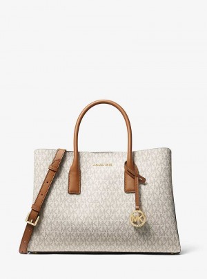 Michaelkors Ruthie Large Signature Logo Luz Amarelas | SN-MK27285
