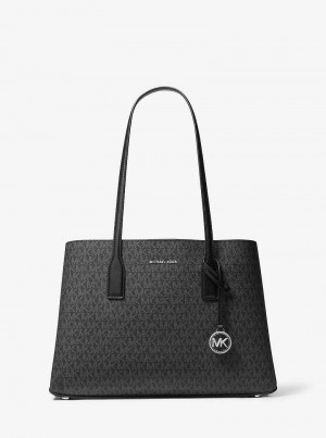 Michaelkors Ruthie Medium Signature Logo Pretas | SN-MK26851