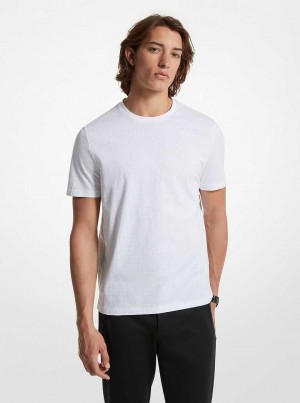 Michaelkors Signature Logo Print Cotton Branco | SN-MK27974
