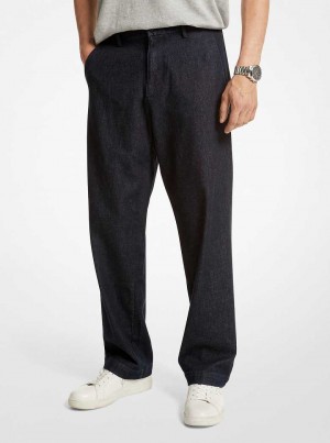 Michaelkors Stretch Cotton Wide-Leg Pretas | SN-MK28016