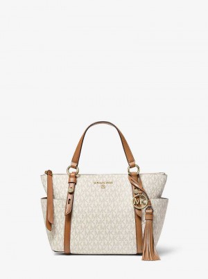 Michaelkors Sullivan Small Logo Top-Zip Luz Amarelas | SN-MK26897