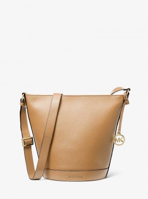 Michaelkors Townsend Medium Pebbled Leather Marrom | SN-MK26824