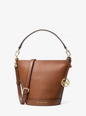 Michaelkors Townsend Small Pebbled Leather Marrom | SN-MK26828