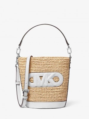 Michaelkors Townsend Small Straw Multicoloridas | SN-MK26813