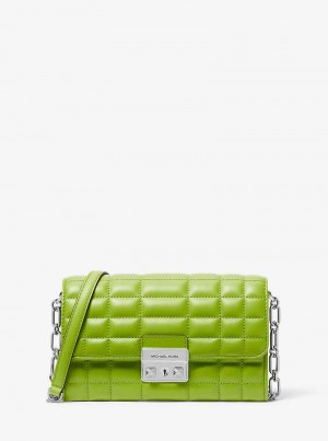 Michaelkors Tribeca Large Leather Convertible Verdes | SN-MK27134