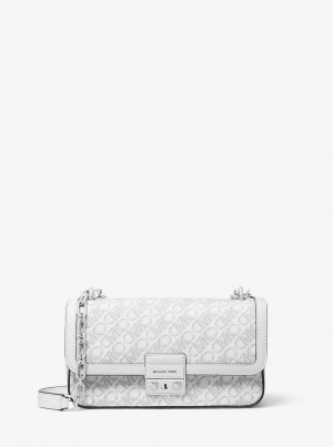 Michaelkors Tribeca Small Empire Signature Logo Branco | SN-MK27093
