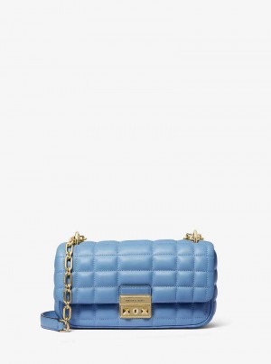 Michaelkors Tribeca Small Quilted Leather Azuis | SN-MK26941