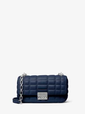 Michaelkors Tribeca Small Quilted Leather Azul Marinho | SN-MK26946