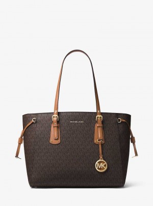 Michaelkors Voyager Medium Logo Marrom | SN-MK26899