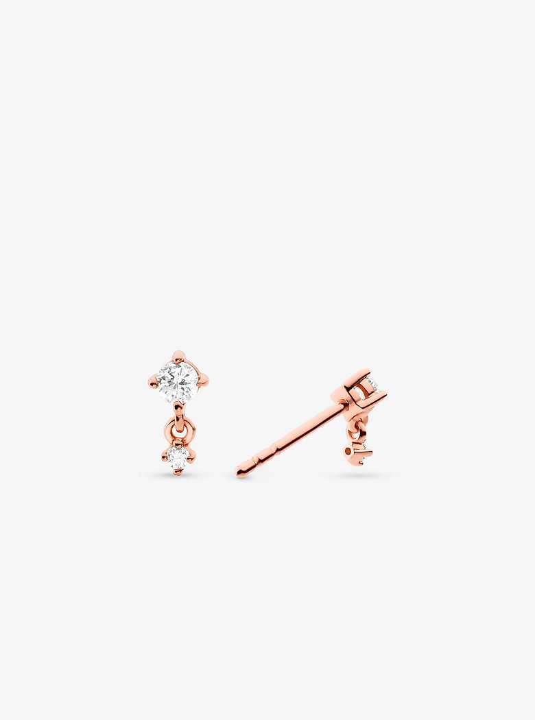 Michaelkors 14K Rose Gold-Plated Sterling Silver Drop Rosa Douradas | SN-MK27763