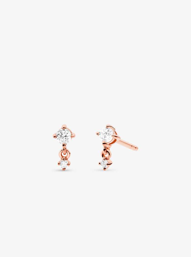 Michaelkors 14K Rose Gold-Plated Sterling Silver Drop Rosa Douradas | SN-MK27763