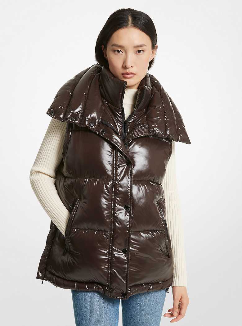 Michaelkors 2-in-1 Quilted Nylon Chocolate | SN-MK26645