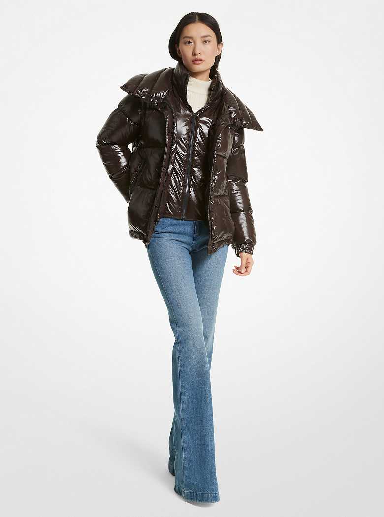 Michaelkors 2-in-1 Quilted Nylon Chocolate | SN-MK26645