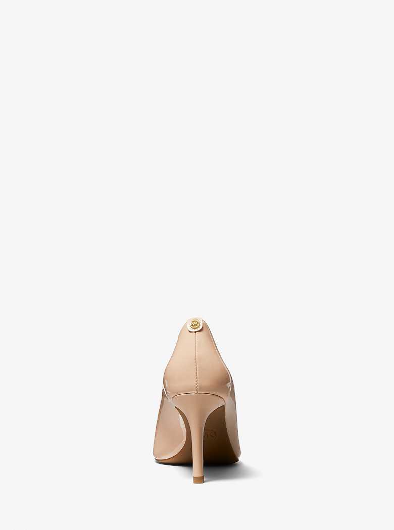 Michaelkors Alina Flex Faux Patent Leather Luz Rosa | SN-MK27655
