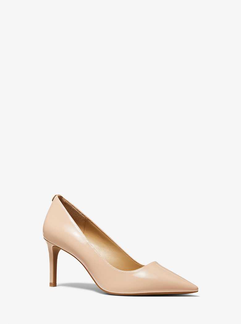 Michaelkors Alina Flex Faux Patent Leather Luz Rosa | SN-MK27655