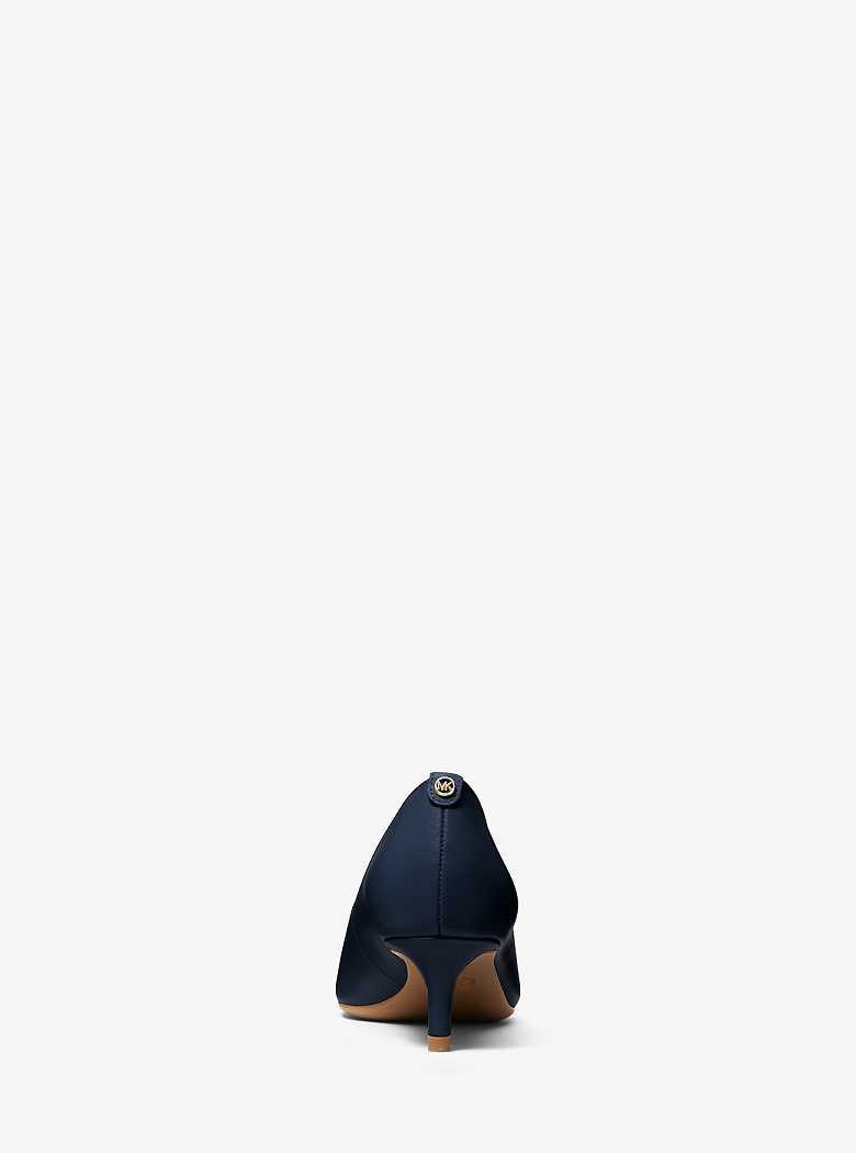 Michaelkors Alina Flex Leather Kitten Azul Marinho | SN-MK27638