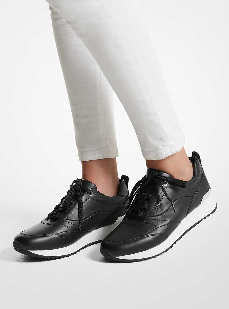 Michaelkors Allie Stride Leather and Nylon Pretas | SN-MK27415