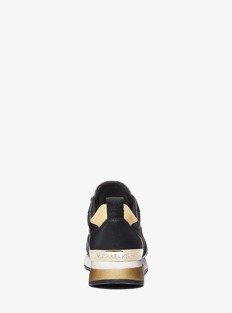 Michaelkors Allie Stride Logo and Leather Marrom | SN-MK27411