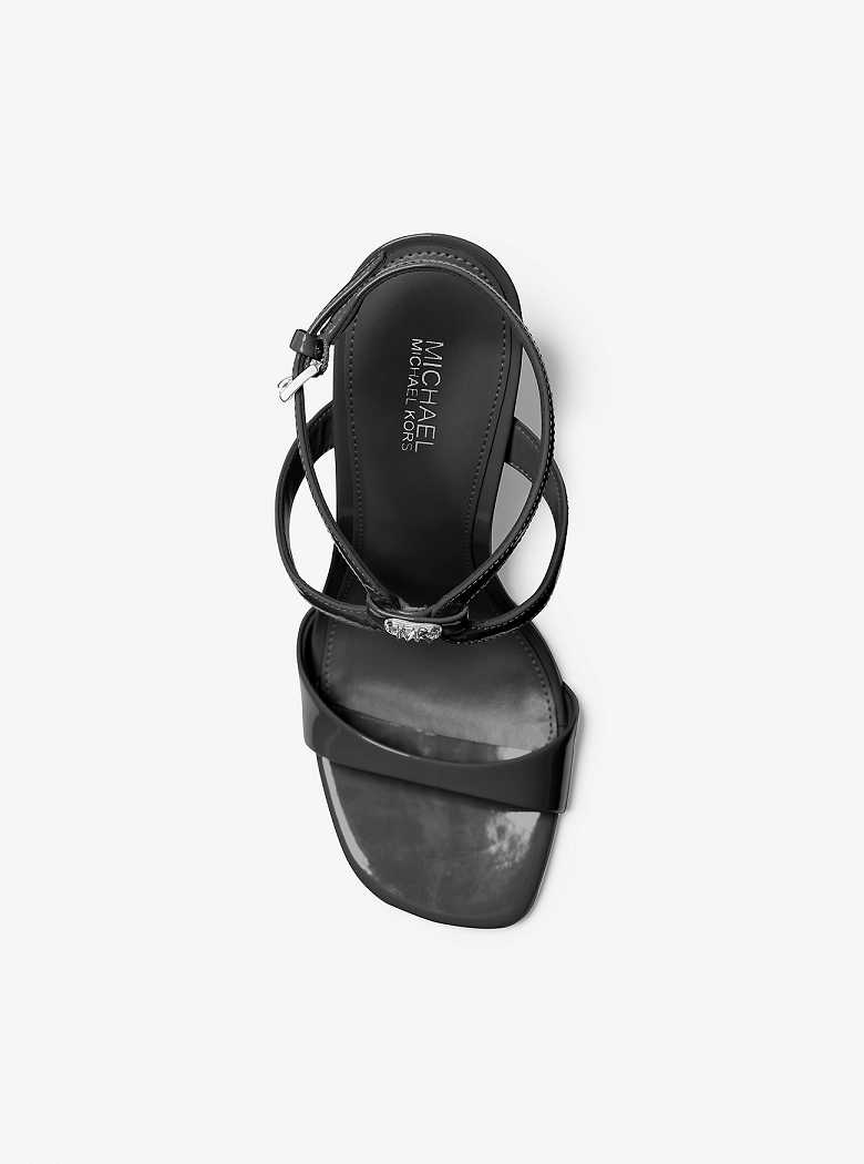 Michaelkors Amara Patent Leather Pretas | SN-MK27590