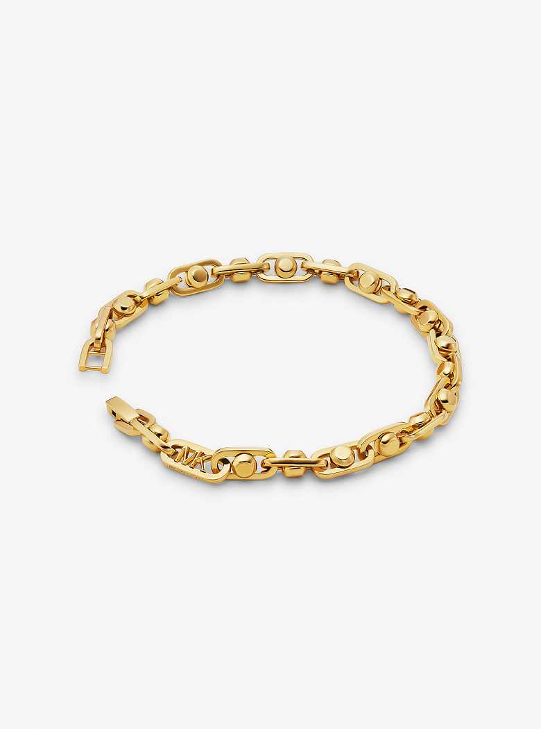 Michaelkors Astor Precious Metal-Plated Brass Link Douradas | SN-MK27727