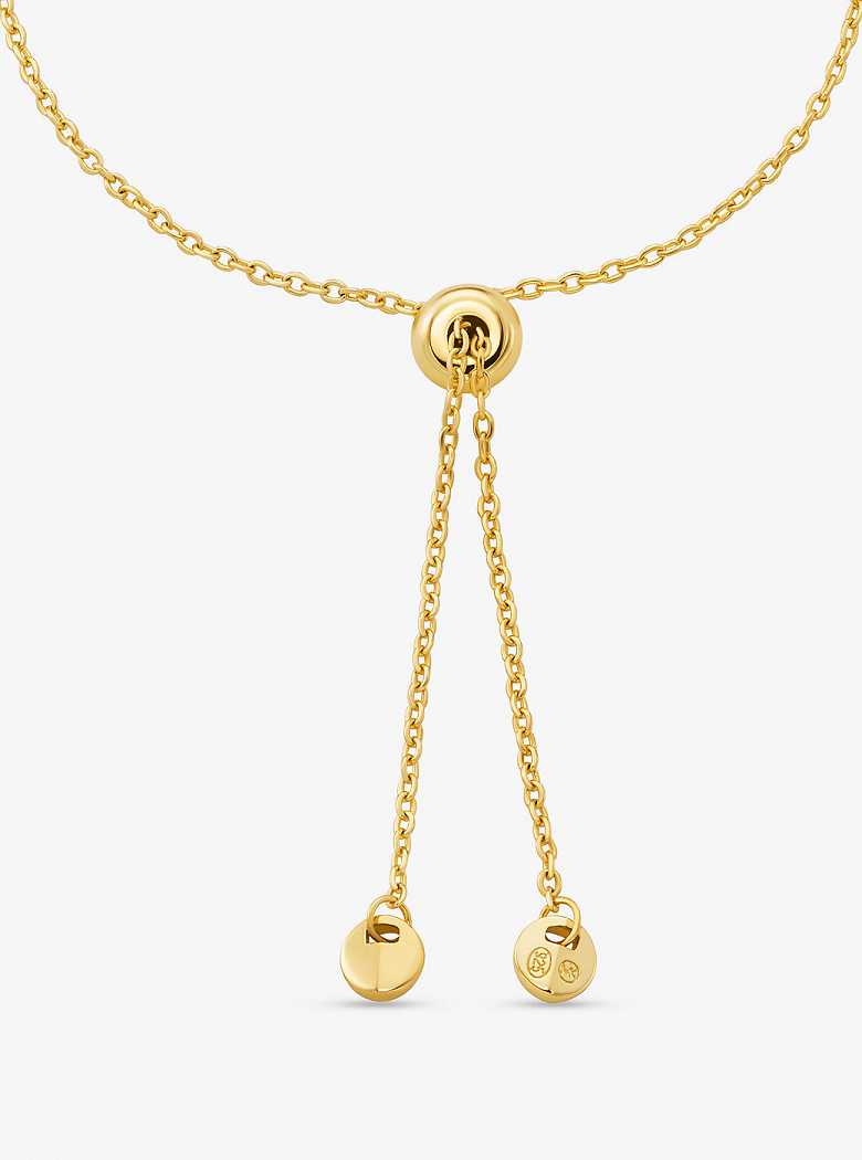 Michaelkors Astor Precious Metal-Plated Sterling Silver Link Slider Douradas | SN-MK27735