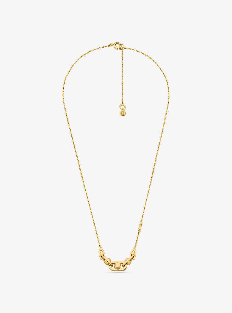 Michaelkors Astor Precious Metal-Plated Sterling Silver Link Douradas | SN-MK27793