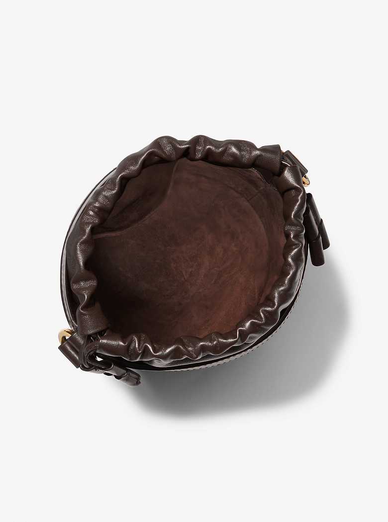 Michaelkors Audrey Medium Leather Chocolate | SN-MK27387