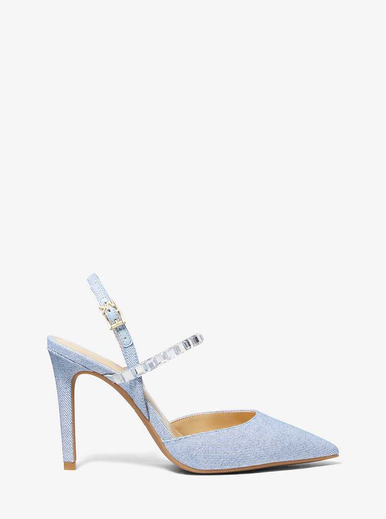 Michaelkors Ava Flex Embellished Denim Azuis Multicoloridas | SN-MK27625