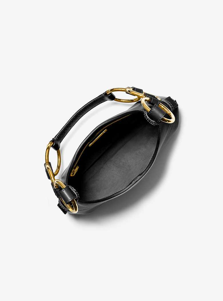 Michaelkors Bardot Mini Leather Pretas | SN-MK27057