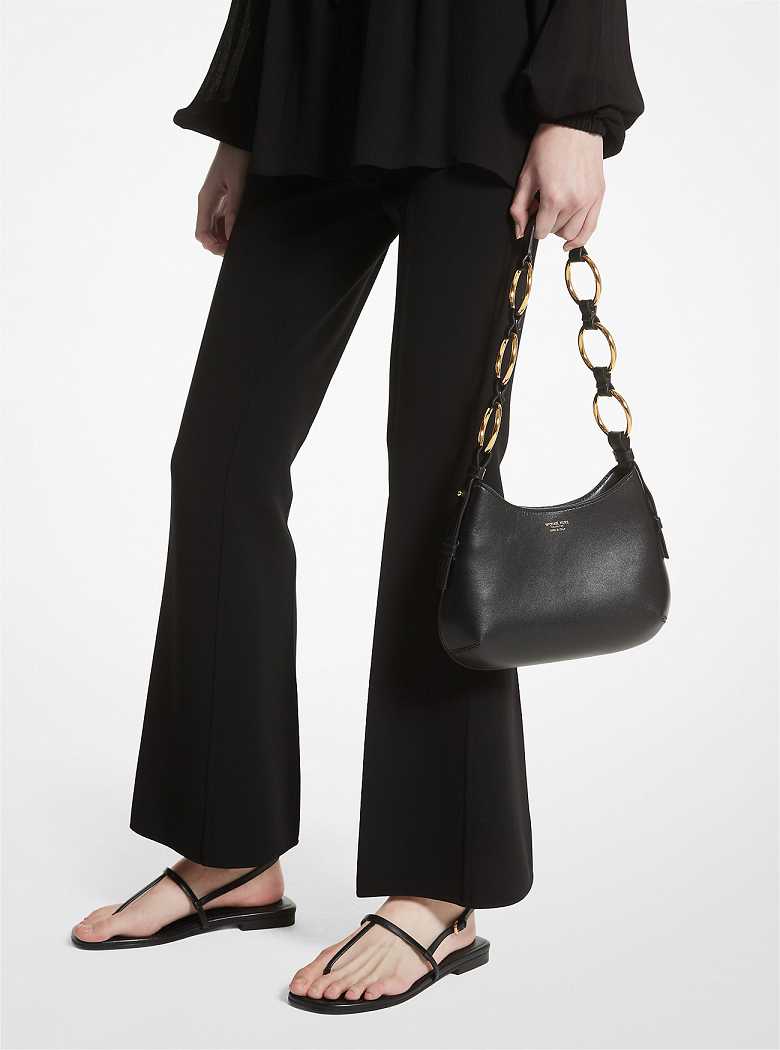Michaelkors Bardot Mini Leather Pretas | SN-MK27057